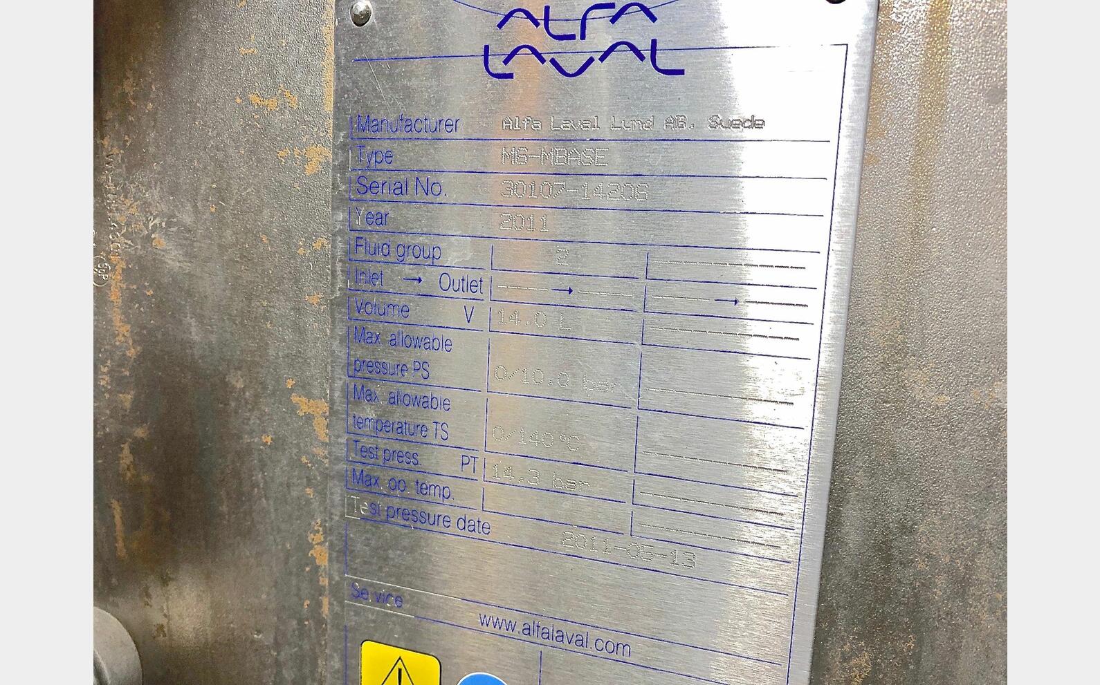 Echangeur &agrave; plaques ALFA LAVAL