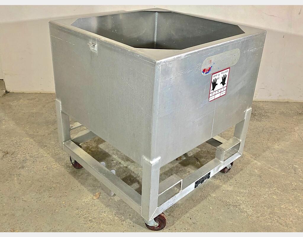 Bac aluminium &agrave; roulettes PU0118 Marque : SONECO