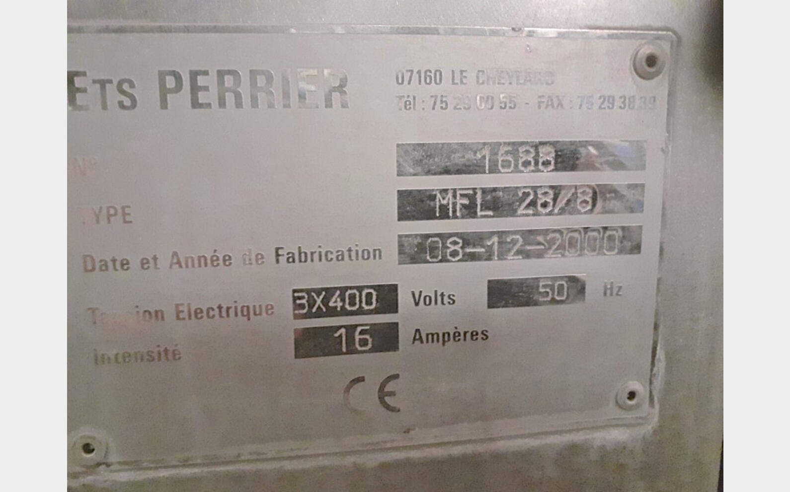 Rinceuse - 28 becs 6000 Bt/h PERRIER