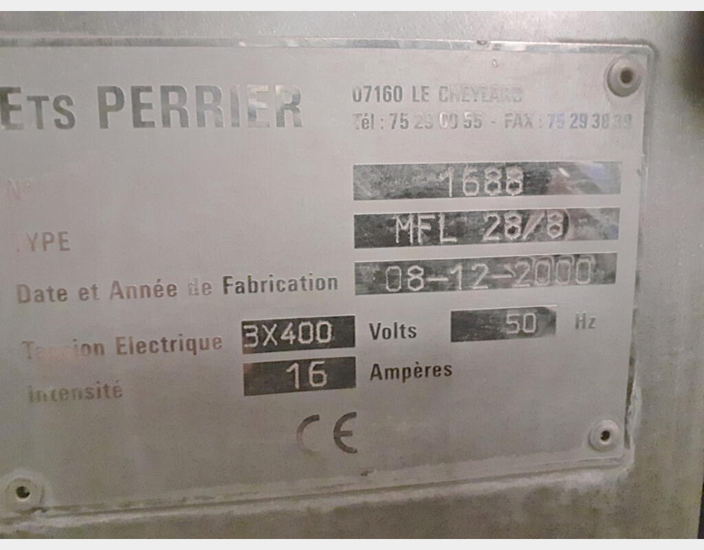 Rinceuse - 28 becs 6000 Bt/h PERRIER