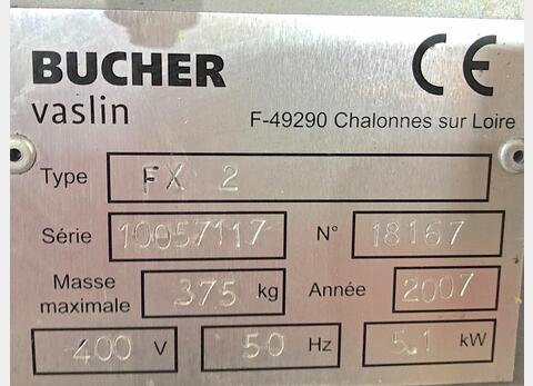Tangential filter Flavy FX2 + D3 CST19 Serial number 18167/20052