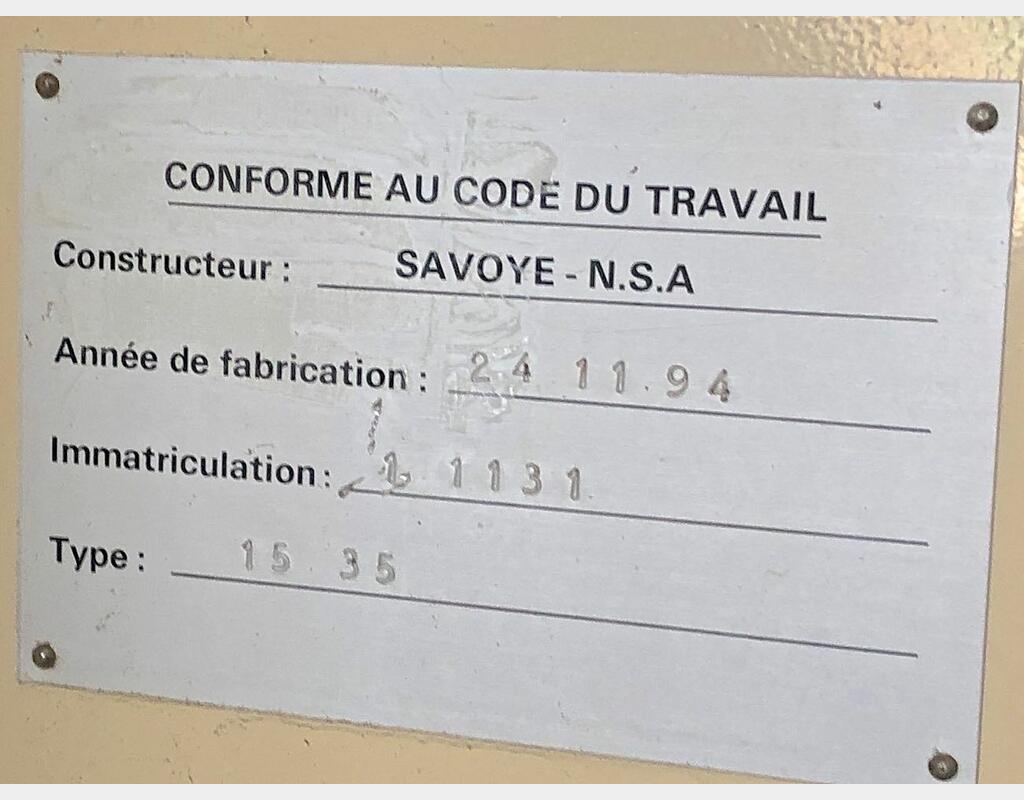 Formeuse Encaisseuse GAY19 SAVOYE