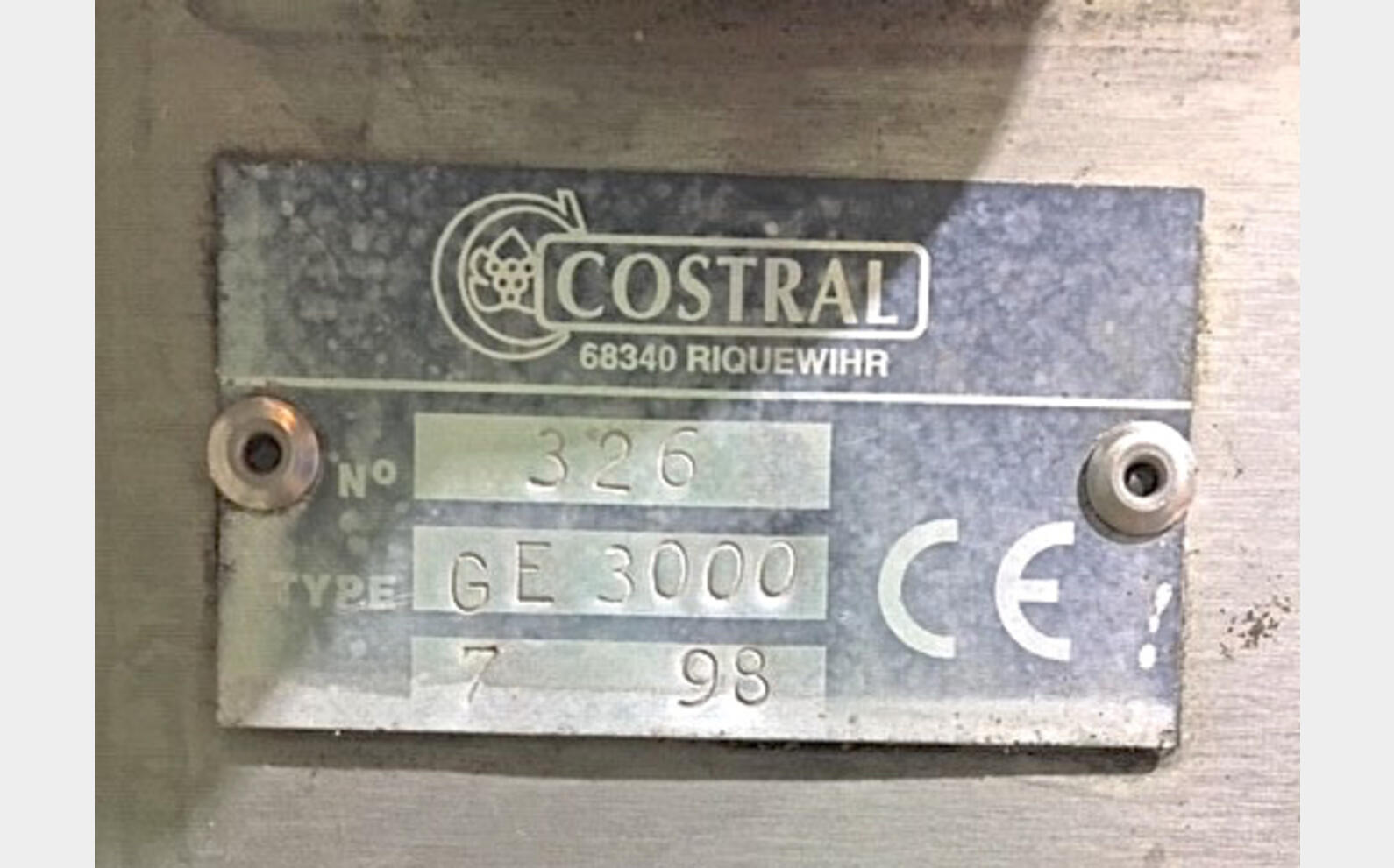 Tireuse Boucheuse COSTRAL Ann&eacute;e : 1998