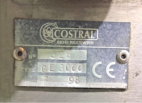 Tireuse Boucheuse COSTRAL Ann&eacute;e : 1998