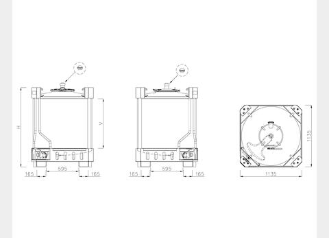Containers IBC  - 304 or 316 stainless steel From 5 HL (500 liters) to 15.33 HL (1533 liters) ARSILAC