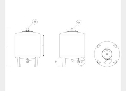  Stainless steel tanks - MTH From 5 HL (500 liters) to 20 HL (2000 liters) ARSILAC