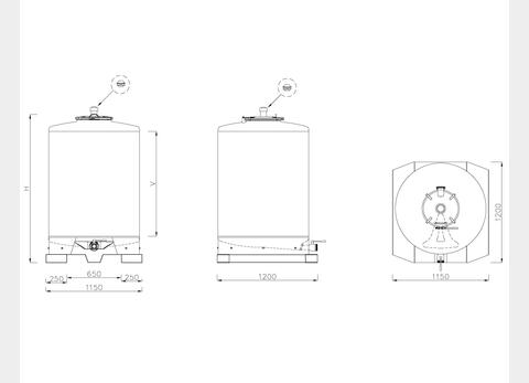 Stainless steel tanks - SBP From 5 HL (500 liters) to 20 HL (2000 liters) ARSILAC