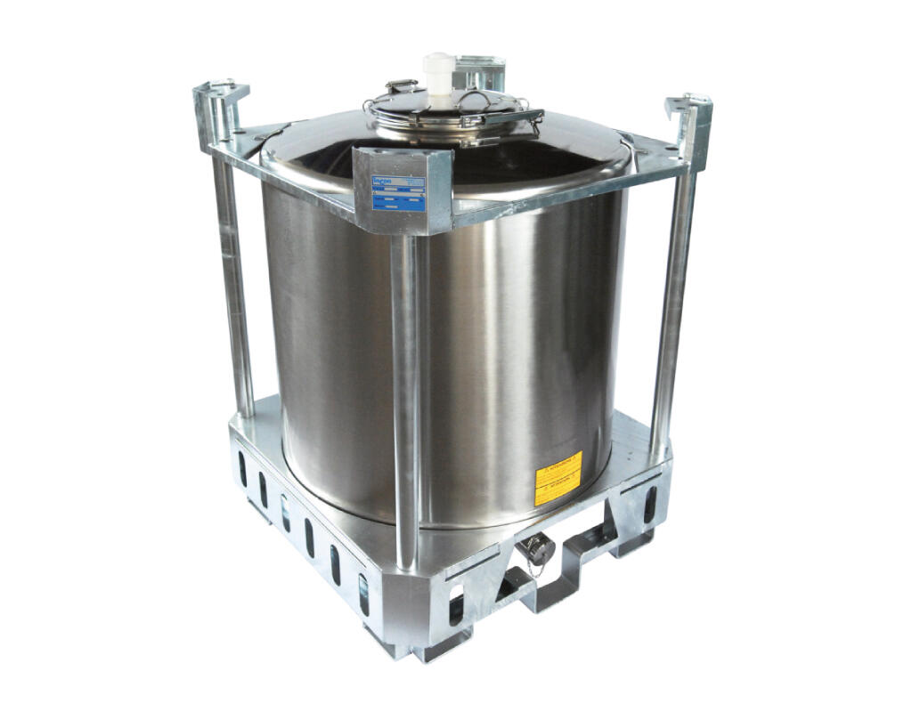 Containers IBC - 304 or 316 stainless steel From 5 HL (500 liters) to 15.36 HL (1536 liters) ARSILAC