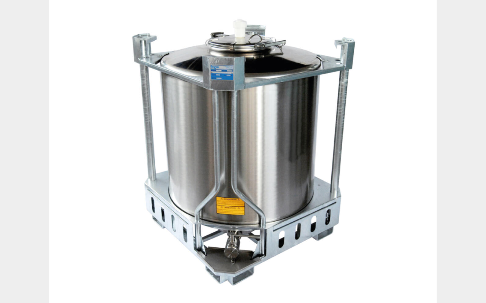 Containers IBC  - 304 or 316 stainless steel From 5 HL (500 liters) to 15.33 HL (1533 liters) ARSILAC
