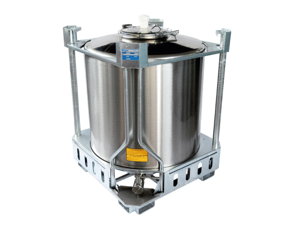 Containers IBC  - 304 or 316 stainless steel From 5 HL (500 liters) to 15.33 HL (1533 liters) ARSILAC