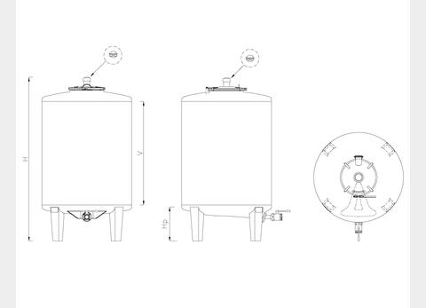Stainless steel tanks - MTL From 5 HL (500litres) to 20 HL (2000 liters) ARSILAC