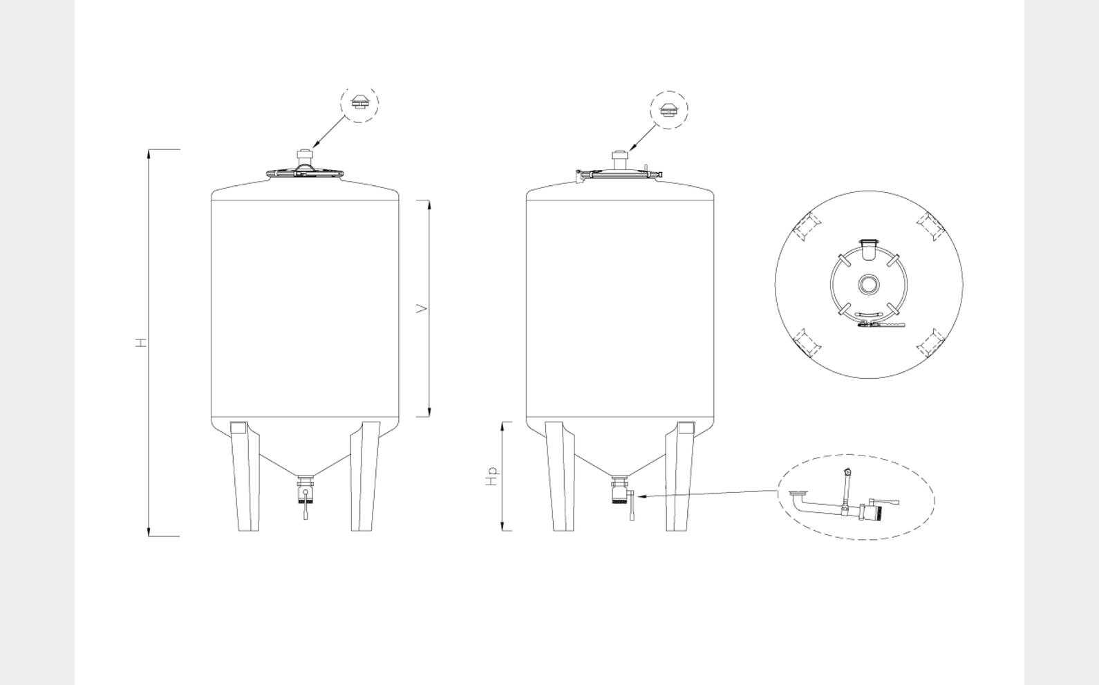  Stainless steel tanks - MTFC From 5 HL (500 liters) to 20 HL (2000 liters) ARSILAC
