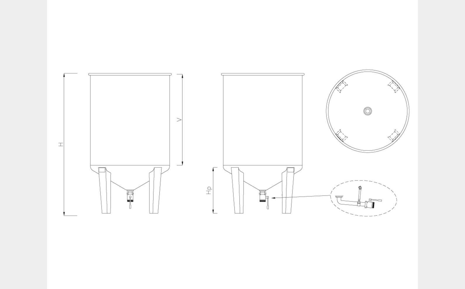  Stainless steel tanks - MTFCA From 5 HL (500 liters) to 20 HL (2000 liters) ARSILAC