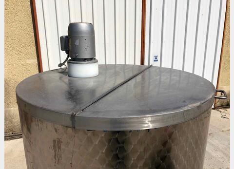 Stainless steel mixing tank - 650 liters, insulated