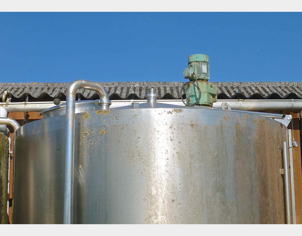 Cuve de mélange en inox - Volume : 5500 litres