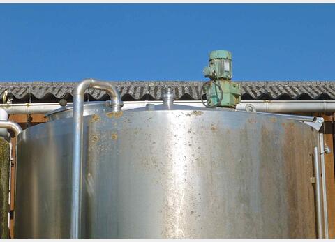 Cuve de m&eacute;lange en inox Provenance : agroalimentaire (m&eacute;lasse) Marque : SCIO