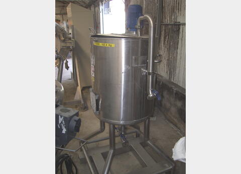 1 cuve inox 316L agit&eacute;e de 200 litres