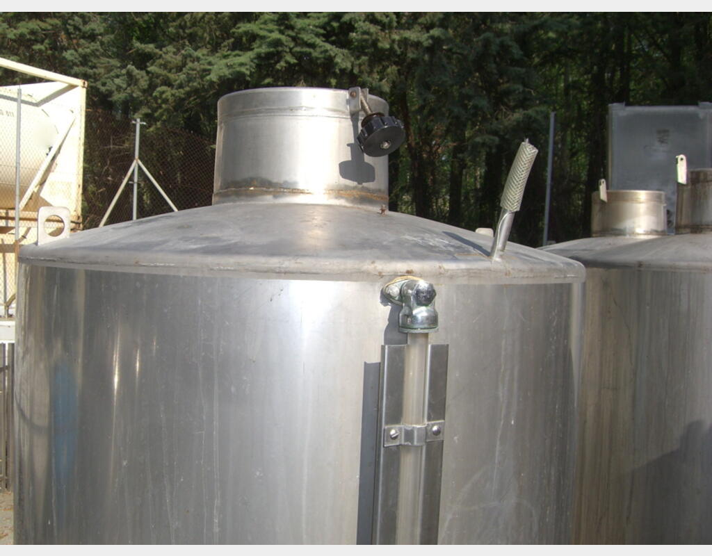Cuve de stockage en INOX 304L - Marque : SCHEIBER.