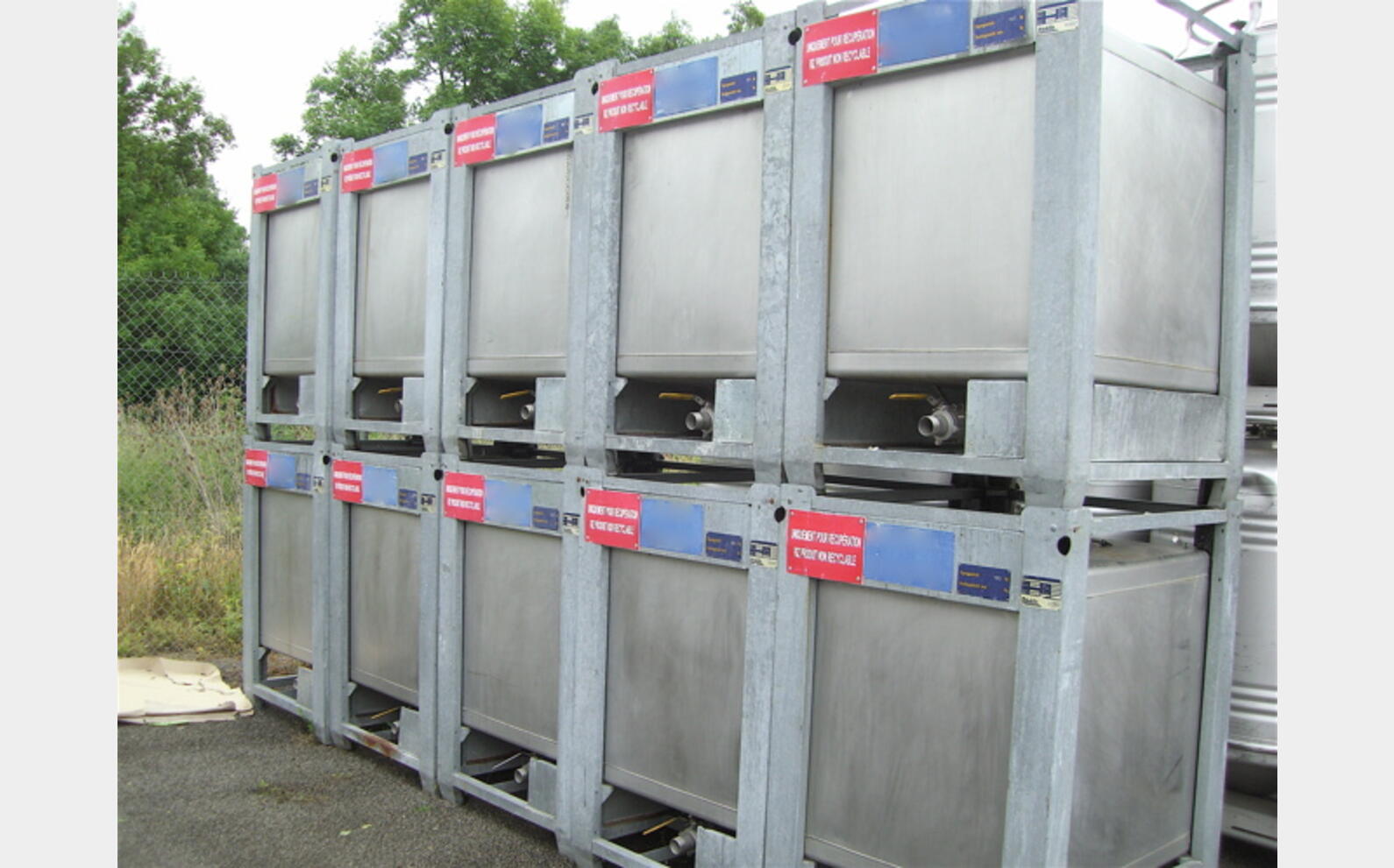 Conteneur inox 304L 1000 litres STOCKLIN