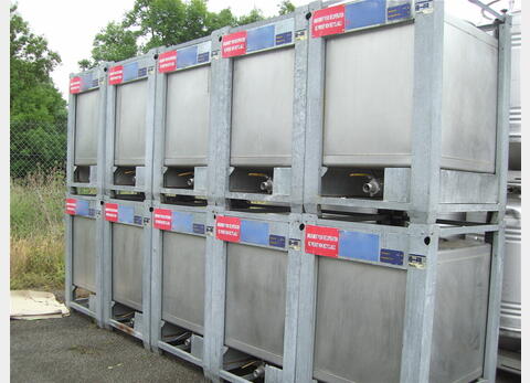 Conteneur inox 304L 1000 litres STOCKLIN
