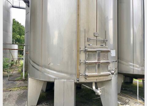 Cuve de stockage inox sur pieds - Volume : 450 HL (45000 litres)