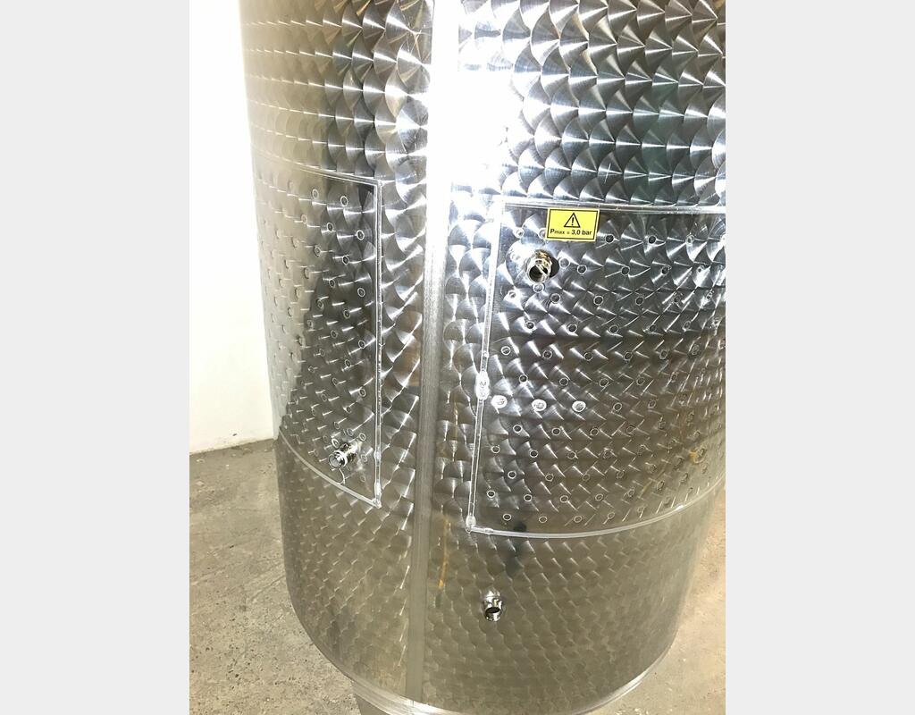 304 stainless steel tank - Conical bottom - Floating hat