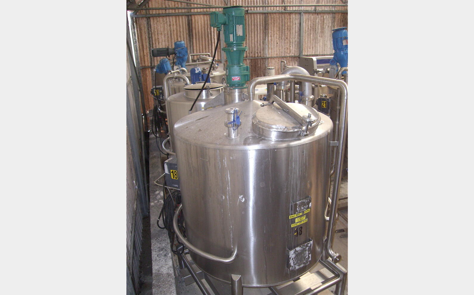 cuve inox 316L agit&eacute;e de 1.000 litres MARQUE PIERRE GUERIN