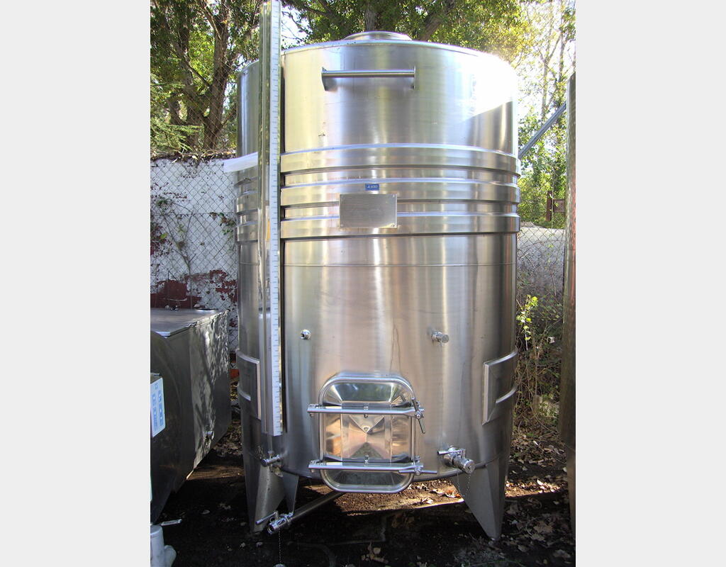 Cuve Inox 304 de vinification 43Hls - Fond conique sur pieds