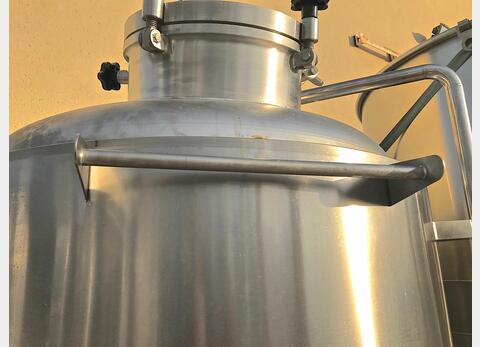 Insulated tank on 304 stainless steel - Cylindro-conical