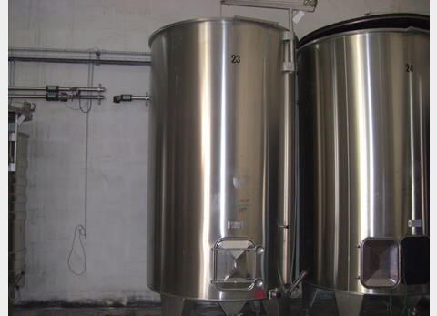 Cuve INOX fond conique sur pieds