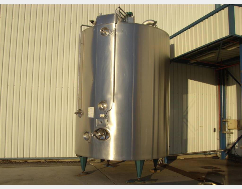 Cuve de stockage Inox 316 - Fond conique sur pieds , 20000 litres