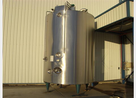 Cuve Inox316 de stockage, Pierre Guerin, isol&eacute;e, agit&eacute;e, r&eacute;chauff&eacute;
