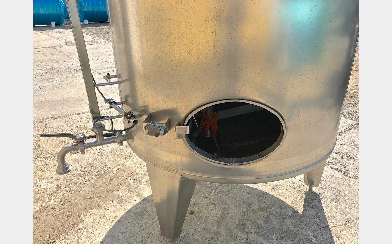 cuve m&eacute;lange inox 316L LSDH18 3000 litres