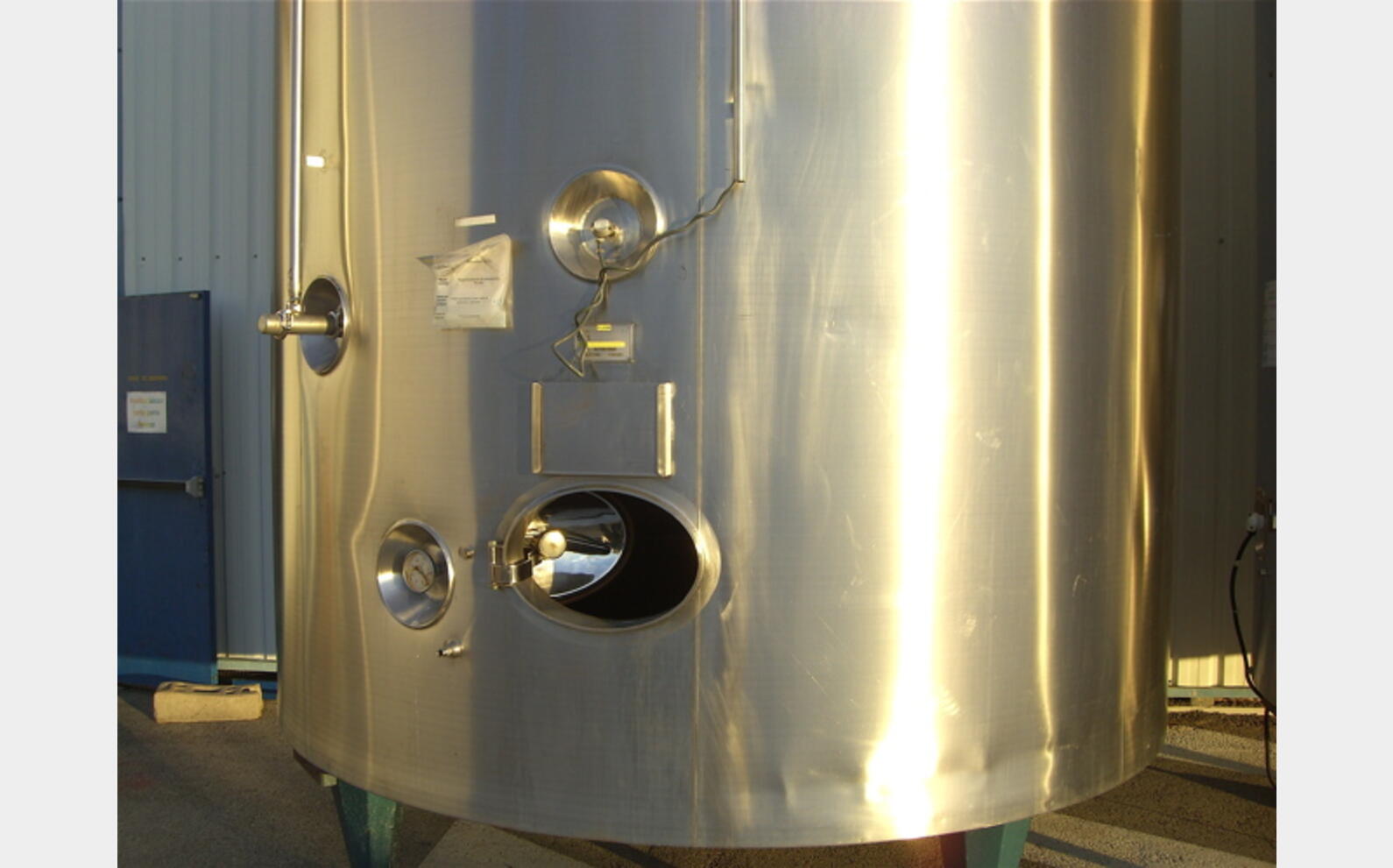 Cuve Inox316 de stockage, Pierre Guerin, isol&eacute;e, agit&eacute;e, r&eacute;chauff&eacute;