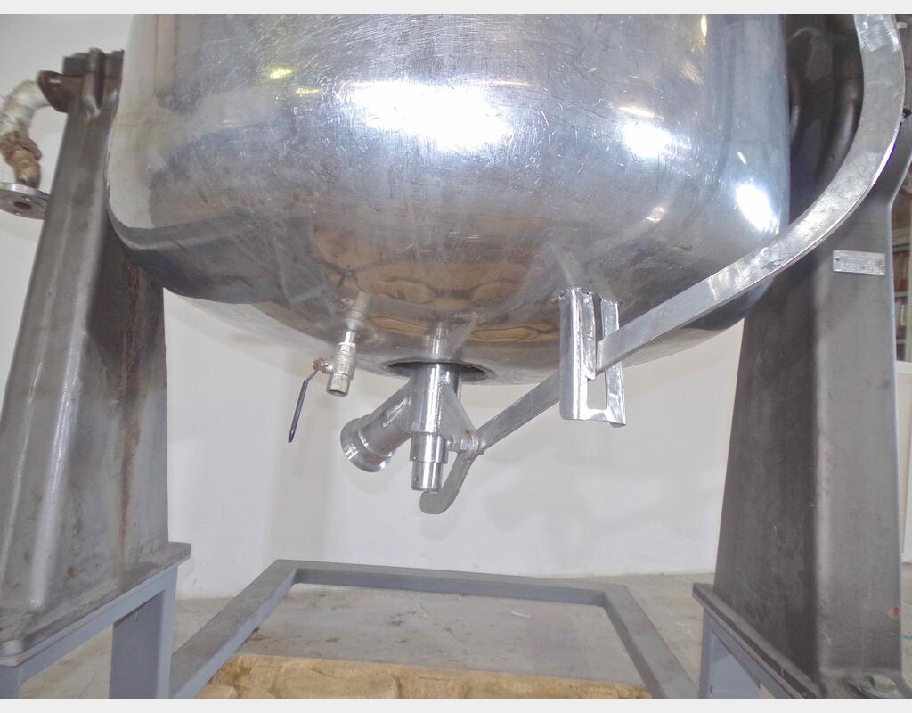 Fondoir inox double enveloppe - Capacité : 300 litres