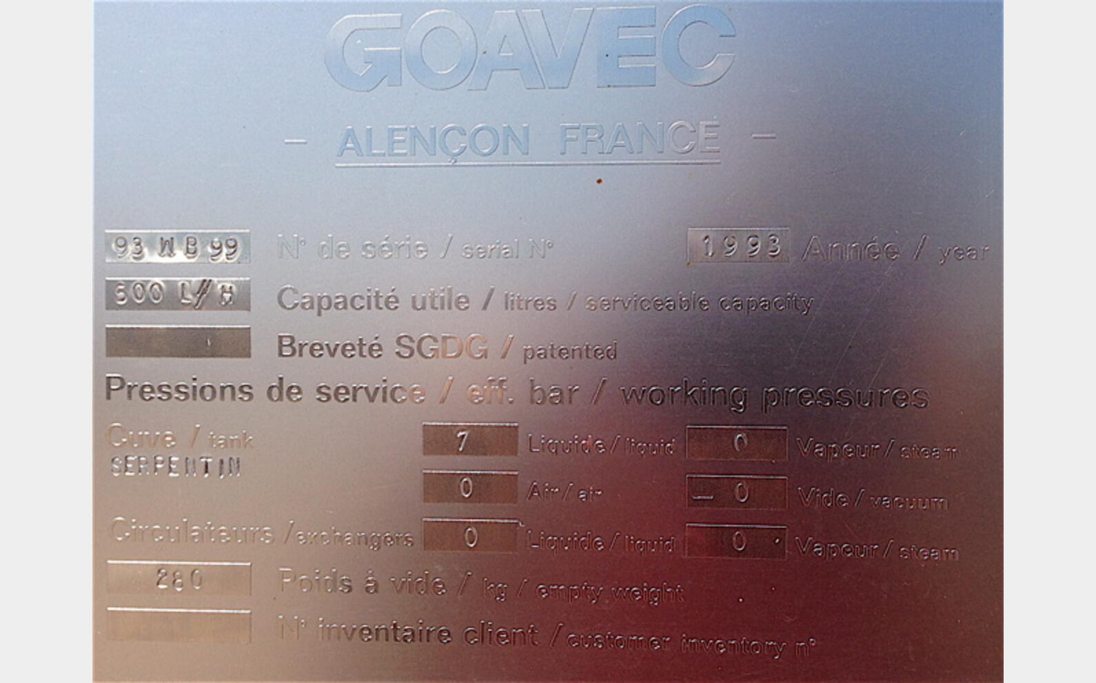  Ann&eacute;e : 1993