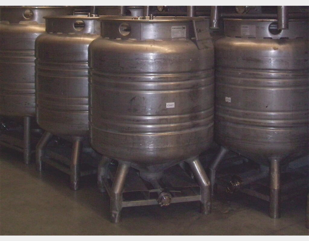 Conteneur de stockage en INOX - Volume : 800 litres