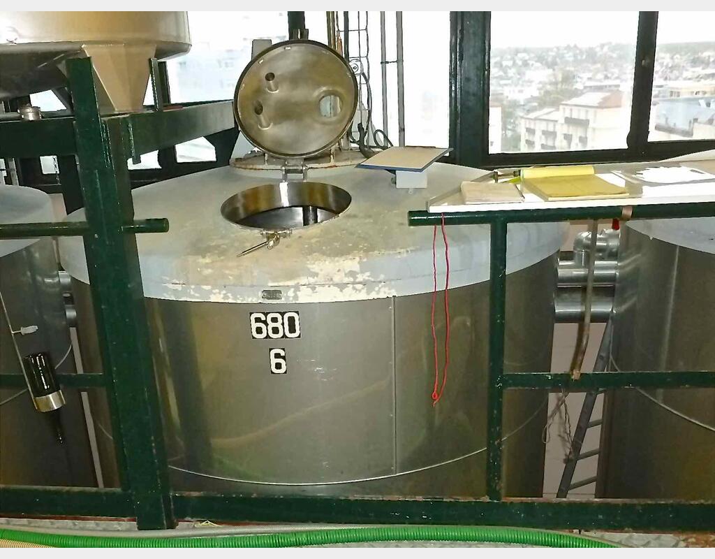 Cuve inox de mélange isolée - Avec circulation forcée