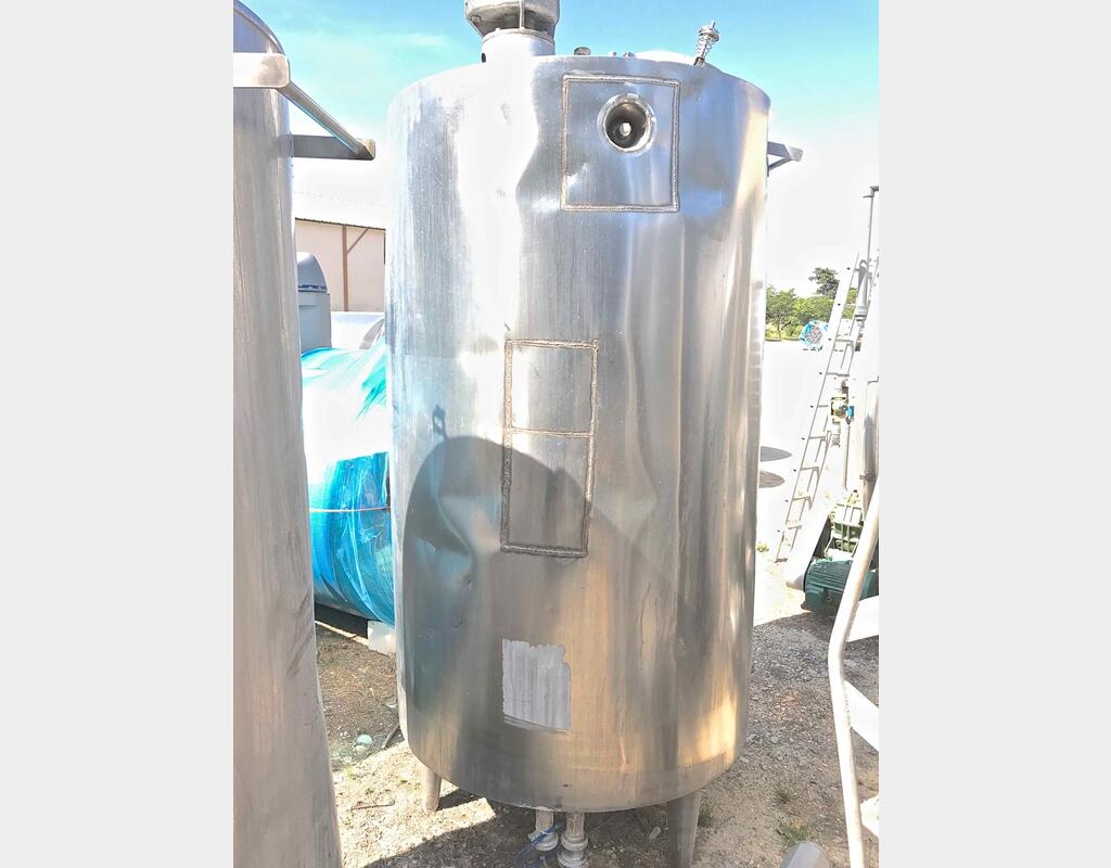 Cuve de mélange inox - Volume : 2000 litres