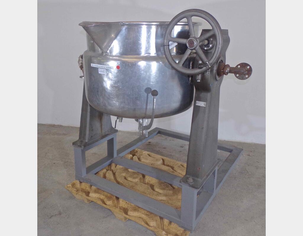 Fondoir inox double enveloppe - Capacité : 300 litres