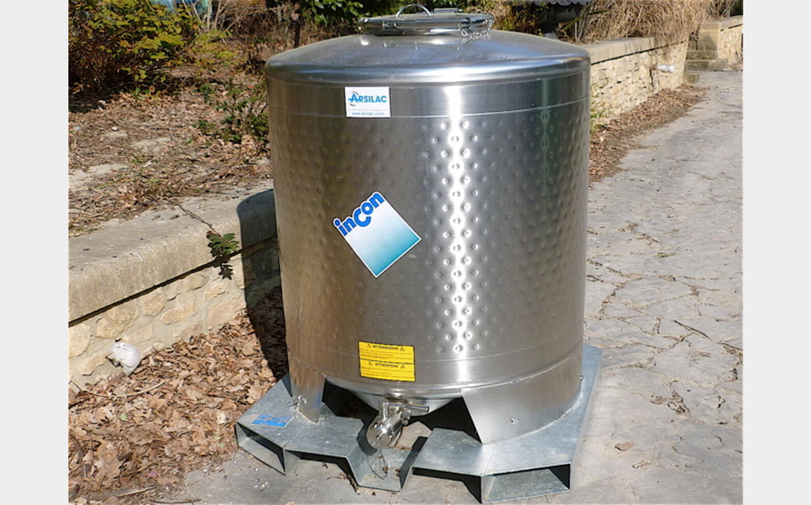 CONTENEUR IBC SBP 1000 INOX 304 MATERIEL NEUF H 1415 mm, L 1200 mm, l 1150 mm