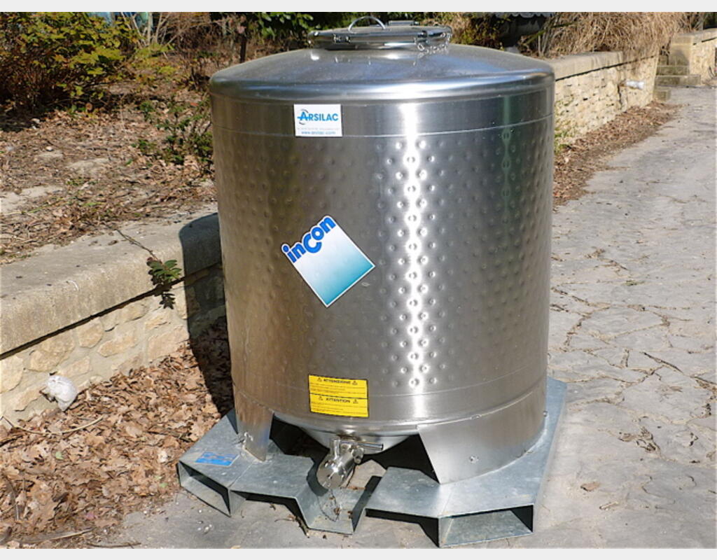 CONTENEUR IBC SBP 1000 INOX 304 MATERIEL NEUF H 1415 mm, L 1200 mm, l 1150 mm