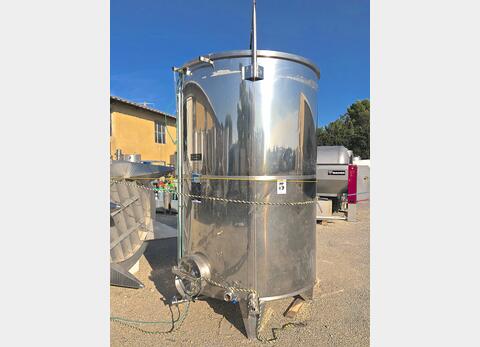Cuve inox à chapeau flottant - Volume : 60 hectos