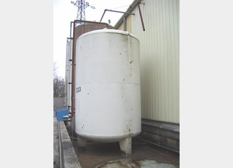 Cuve de stockage ACIER, 32000 litres - Fond bombé, acier révetu