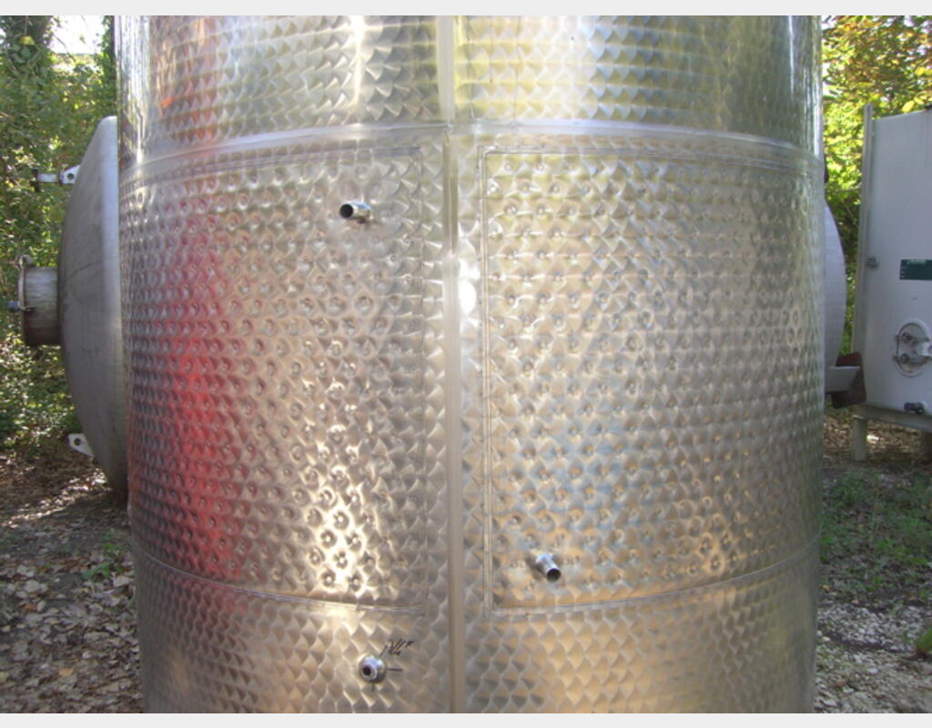 Cuve Inox 304 de Stockage 53 hls - Fond conique sur pieds