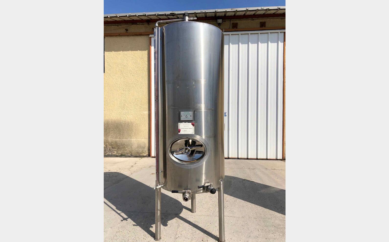 Cuve stockage inox Ann&eacute;e : 2000 Marque : MICHEL VAUTIER