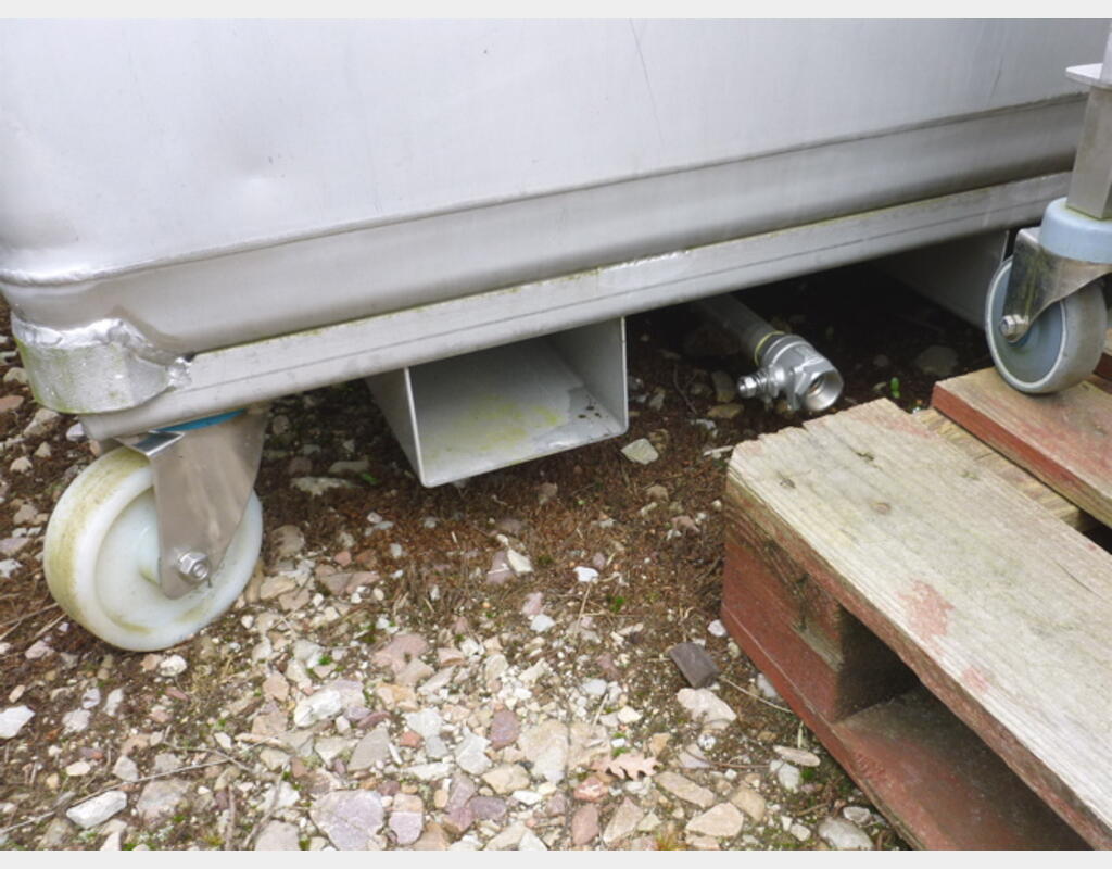 Conteneur de stockage en INOX (TH6) - Volume : 1000 litres