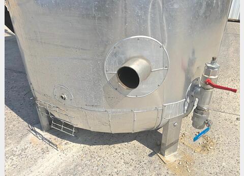 Insulated stainless steel storage tank - Volume: 3.000 liters