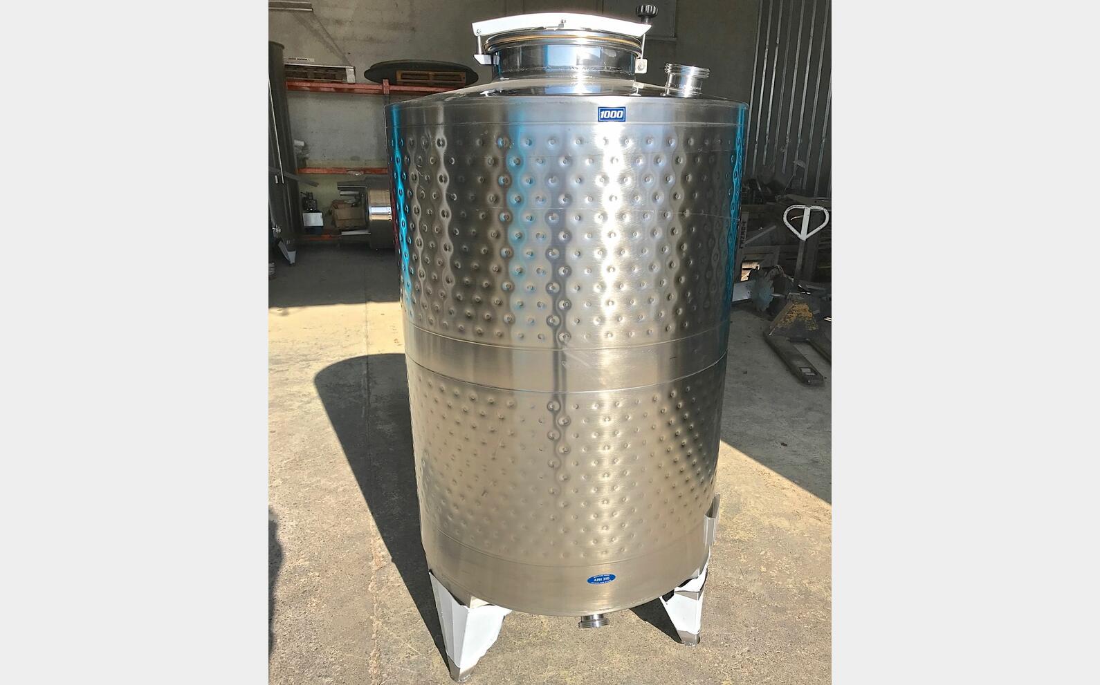 316 stainless steel tank - Cooling belts 10 HL (1000 liters) ARSILAC