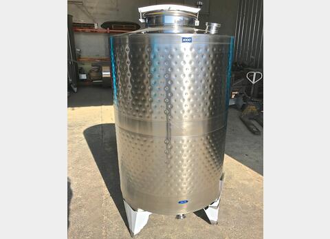 316 stainless steel tank - Cooling belts 10 HL (1000 liters) ARSILAC